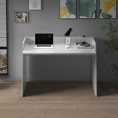 WHOUS Scrivania Easy bianco lucido 100x50x75 cm (1/5)