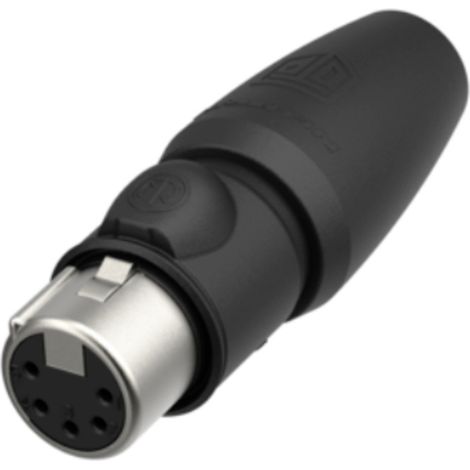 Neutrik NC5FX1-TOP-14 XLR-Steckverbinder Kupplung, gerade Polzahl: 5  Schwarz 1 St.