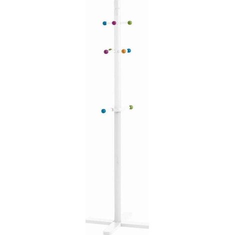 Zeller Perchero para ropa blanco de 38 cm de ancho