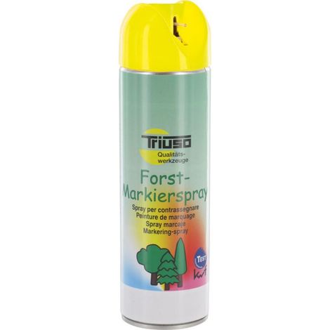 TRIUSO Spray de marquage forestier 500 ml, jaune - 501MFG