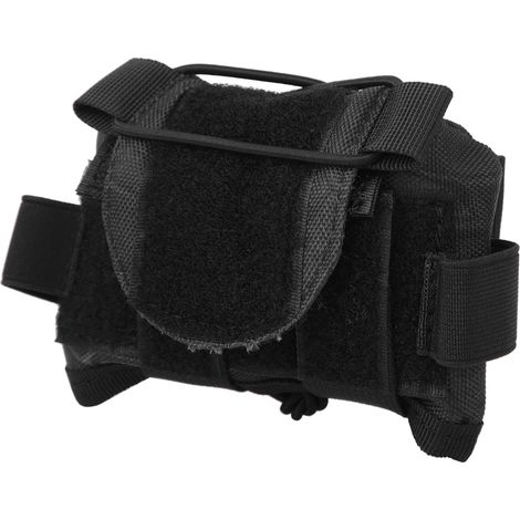 Pochette de rangement multifonctionnelle pour contrepoids de casque et batterie, idéale pour les accessoires de casque (noir). (1/5)