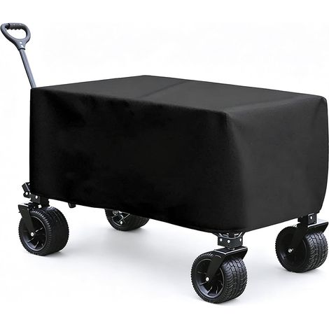 Housse de protection imperméable pour chariot de jardin - 97 x 56 x 61 cm - Protection contre la pluie - Universelle - Pliable - Tissu Oxford 210D résistant - Protection contre le vent et les UV (1/5)