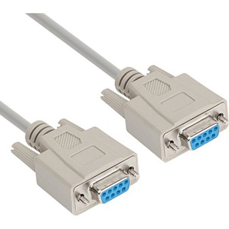 Cable serie RS232 DB9 hembra - DB9 hembra 1.8 M Beige (1/4)