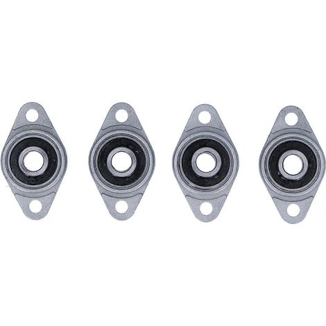 4 pièces Support de vis trapézoïdal horizontal à bride pour imprimante 3D T8 (1/4)