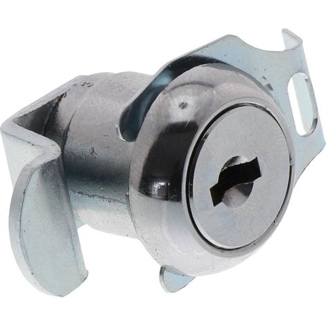 Cylindre de Rechange de Serrure pour Boîtes aux Lettres, pour épaisseur de 1 à 2 mm, 1 Pièce, Chromé, ZBK 73.SB (1/5)