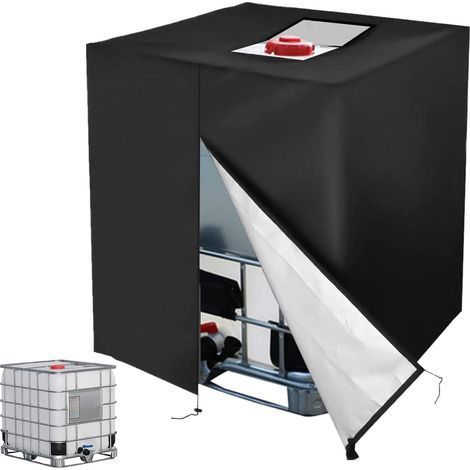 Plane für 1000-Liter-Tank, Sonnenschutzplane für IBC-Regenwassertank, staubdicht, UV-beständig, Schutzabdeckung, Plane (116 x 100 x 120 cm) (1/5)