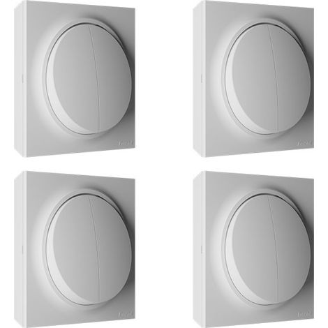 Lot de 4 doubles va-et-vient blanc NEO EVO (1/5)