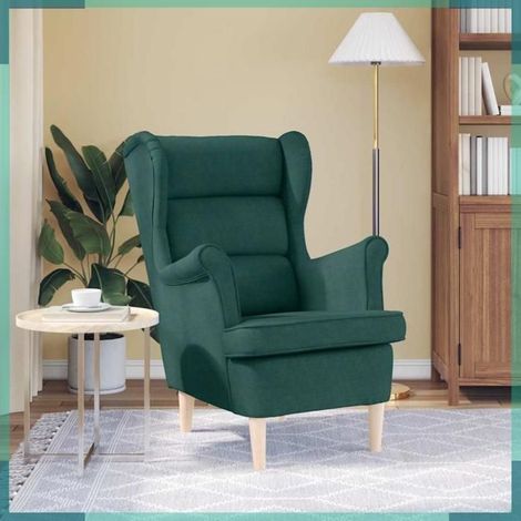 4016900 Fauteuil vert foncé 74x84x100 cm tissu (1/5)