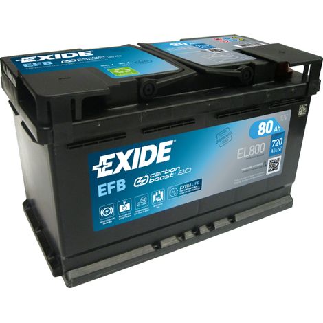 BATTERIE EXIDE EFB L4 12V 79AH 720A 315X175X190 +D EL800