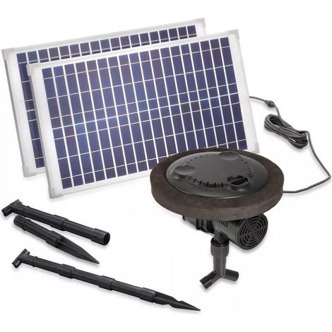 Kit aérateur bassin solaire flottant : 1000L-50W (1/5)