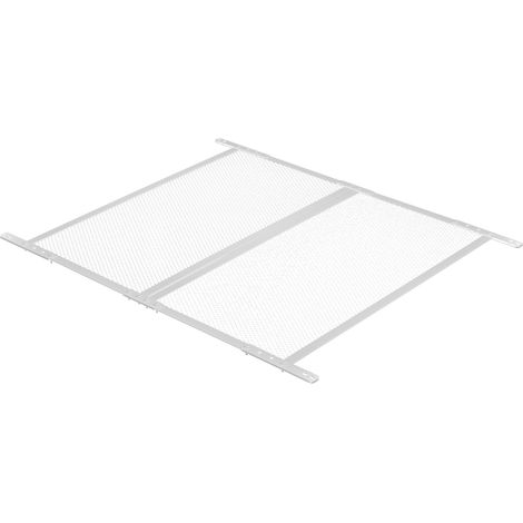 Mophorn Protector de puerta para caravana, rejilla de 660,4 x 609,6 x 10 mm, malla transpirable reforzada, protección de entrada de aleación de aluminio para mascotas, color blanco