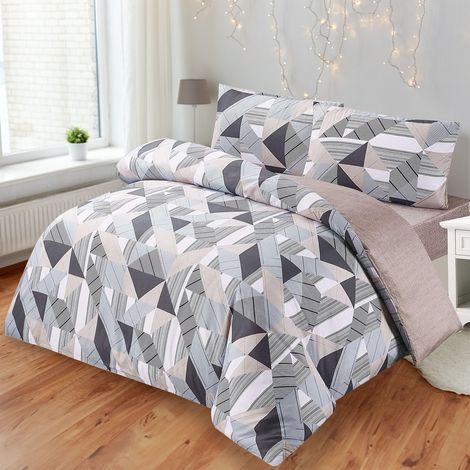 Juego de Funda Nordica 100% Microfibra de Poliester Suave - Juego de Funda Edredónes, bajera y Funda de Almohada Cama 90, 135, 150 (1/5)