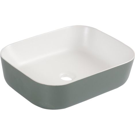 Differnz Zena vasque - 48x37.5x12.5cm - céramique - gris