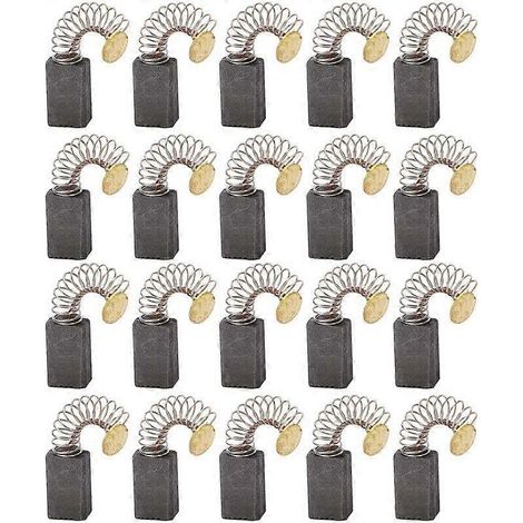 20 balais de charbon. Balais de moteur. 5 mm x 8 mm x 12 mm pour outils électriques tels que ponceuses d'angle et ponceuses orbitales. (1/5)