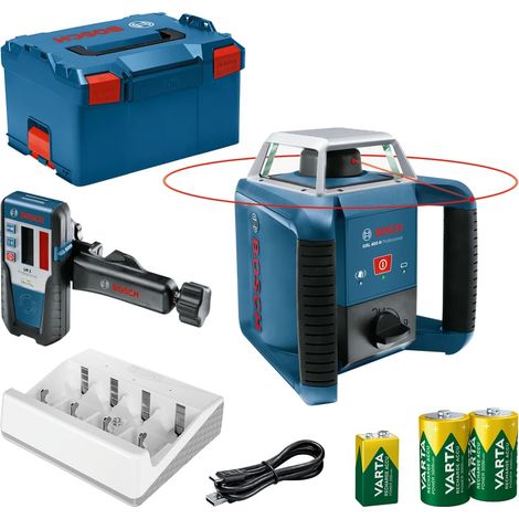 Laser rotante Bosch GRL 400 H + LR 1 in L-BOXX