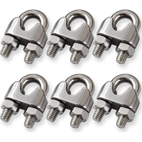304 Stainless Steel M10 9.5mm Cable Clamps (1/5)