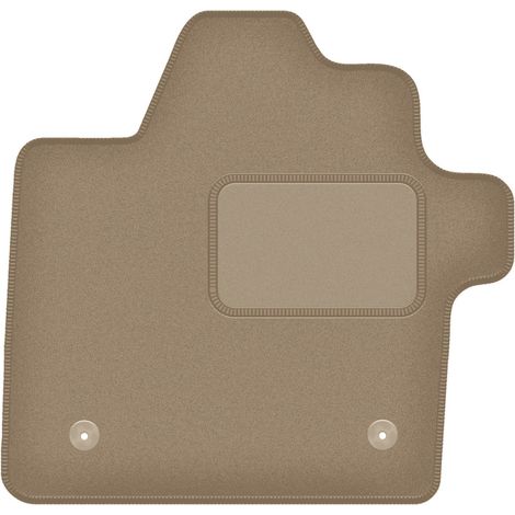 Alfombrilla de terciopelo para el conductor para: Kia EV6 crossover (2021-) beige