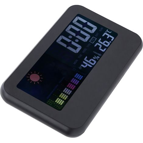CJ2618T Digitales Farbthermometer-Hygrometer mit Weckerfunktion (-10-61 °C) (1/5)