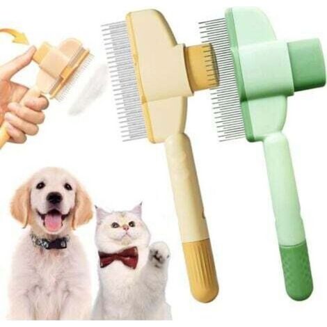 Brosse Activ Pet - Brosse Attrape'poils, Anti Poils Brosse Pour Chats Brosse Pour Chien, élimine Jusqu’à 95% Des Poils Morts, Toilettage Doux Et Efficace Pour Tous Types De Pelage (2 Couleur) (1/5)