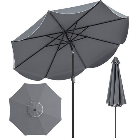 COSTWAY Ombrellone Da Giardino Ombrellone 270 Cm Ombrellone Da Sole Ombrellone Pieghevole Ombrellone Con Inclinazione Regolabile Ombrellone Con 8 Stecche Ombr (1/5)
