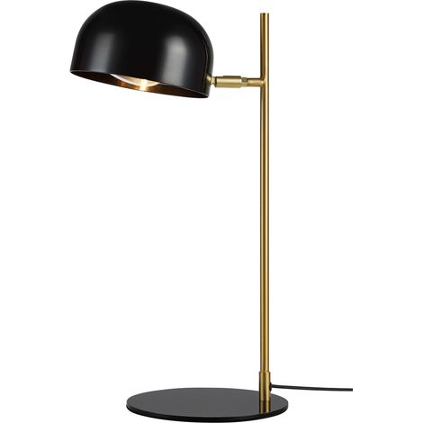 Lampe de bureau e14 25w noir et laiton - markslojd - pose 53136767 53136767 53136767 53136767 (1/3)