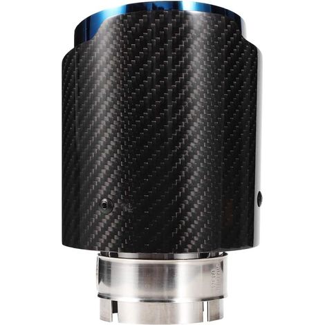 Embout d'échappement de voiture en fibre de carbone brillant 63-101 mm (1/5)