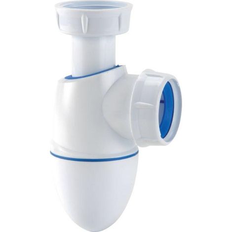 Einfache Spülsiphon, bi-injektionsfähig, verstellbar, PVC, Ø40