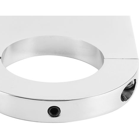 Universelle 4 1/2 Zoll Lenksäulenhalterung aus verchromtem Aluminium für 2 Zoll Lenksäulen (SBC, BBC, 350) – Autoteile (1/4)