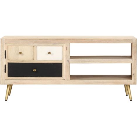 Maison Exclusive - Tavolino da Salotto 90x45x40 cm in Legno Massello di Mango