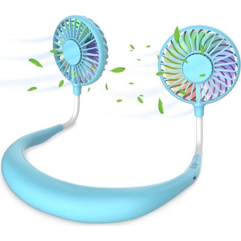 Ventilateur de bureau USB rechargeable – 100 niveaux de puissance, affichage LED, silencieux (30 dB), léger (200 g), couleur kaki (1/5)