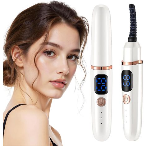 Recourbe-cils chauffant - Avec batterie et affichage de la température - 3 réglages de température - Rechargeable par USB (1/5)