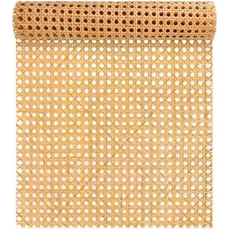 Sangle en Rotin Naturel de 16 Pouces Large, Rouleaux 40 Long (3,3 Pieds) pour Meubles, Chaises, Armoires et Plafonds (1/4)