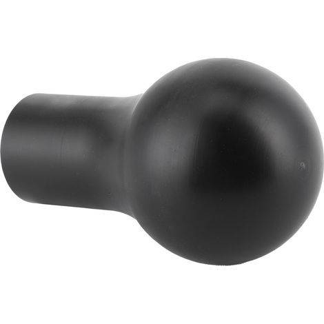 Schaltknauf 14 mm / 0,55 Zoll Innendurchmesser, schwarz, mit Aufkleber und Gewindeadapter, passend für Mitsubishi Ralliart (1/5)