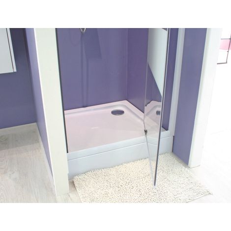 ONDEE - Plato de ducha LARY - Antideslizante - Acrílico - Blanco - 80x80X13cm (1/5)