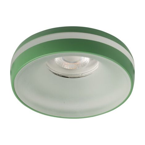 porta faretto incasso eliceo decorativo 230v GU10 tondo verde (1/5)