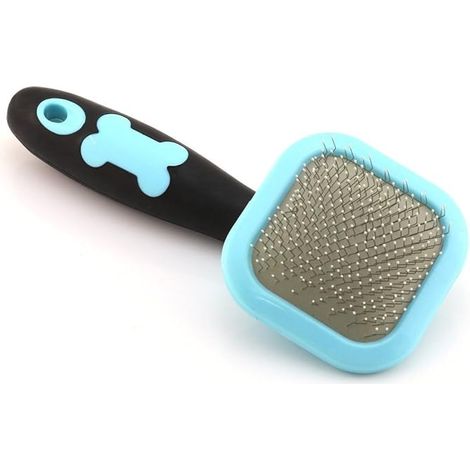 Brosse à picots, brosse de nettoyage douce pour chiens, brosse à poils pour chiens de petite taille (chiots, yorkshires, caniches, lapins, chats) (1/5)