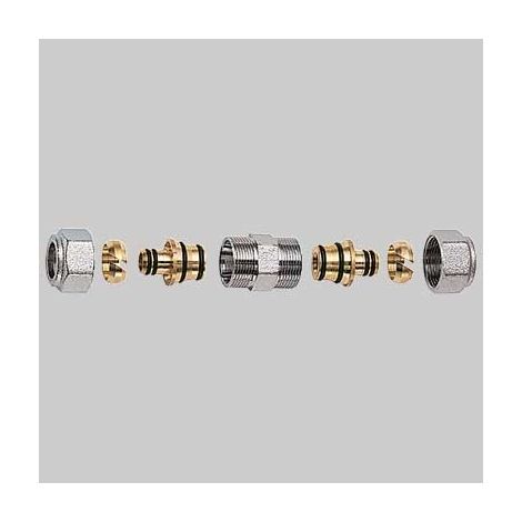 "NIPLES DOPPIO CROMATO FAR COMPLETO - 1"" x 26 x 3"