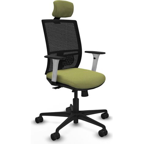 Sedia da ufficio piqueras y crespo Yunquera bianco schiuma ergonomica (1/2)