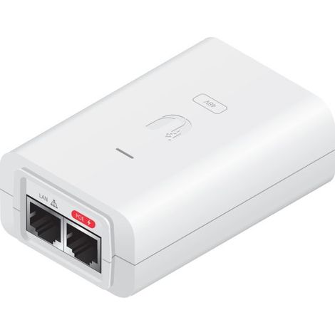 Inyector PoE Ubiquiti, 48 V CC, 24 W, POE-48-24W-WH