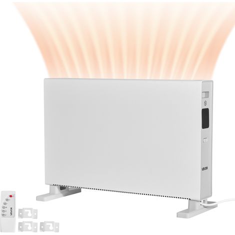 VEVOR Konvektor Heizkörper, 2000 W elektrisches Konvektionsheizgerät mit Fernbedienung & Touch-Steuerung, 3 Modi, 24-Stunden-Timer, mit Kipp- & Überhitzungsschutz für Zuhause & Büro (1/5)
