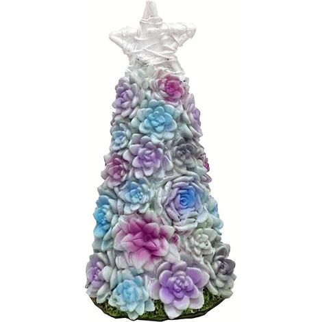 Sapin de Noël succulent, cadeau de Noël surprise fait main (1/3)