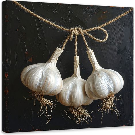 Image sur Toile, Ail séché,20x20 (1/4)