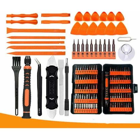 130Pcs Kit Tournevis de Précision, Set Outils avec Torx T1 T2 T3 T4 T5, T6 T7 T8 T9 T10 T15 T20, Etoile P2/P5/P6, pour iphone,de DEBUNS (1/5)
