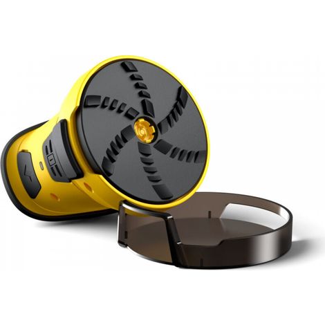 Grattoir à neige jaune pour voiture, 121111cm, grattoir à neige électrique, rechargeable par USB, outil de dégivrage des vitres de voiture. (1/5)