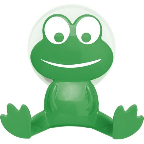 Wenko Saughaken Frosch Kunststoff, grün Handtuchhaken