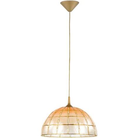 Suspension rétro dorée dégradé orange E27 SOLE Alfa (1/3)