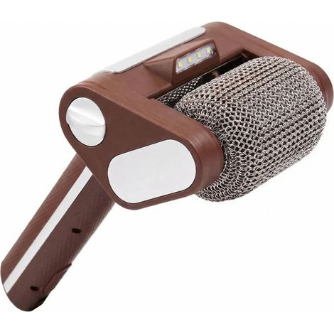 Nettoyeur de grilles de barbecue électriques, brosse rotative sans poils, sans fil avec lumière LED, rouleau en acier inoxydable, élimine facilement les résidus alimentaires brûlés (1/5)