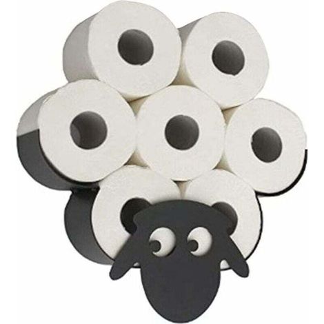 Schaf-Toilettenpapierhalter – Papieraufbewahrung – Bad/Küche – Tierdeko, Wandmontage – Für Hausbesitzer und Dekorateure – Crezuo