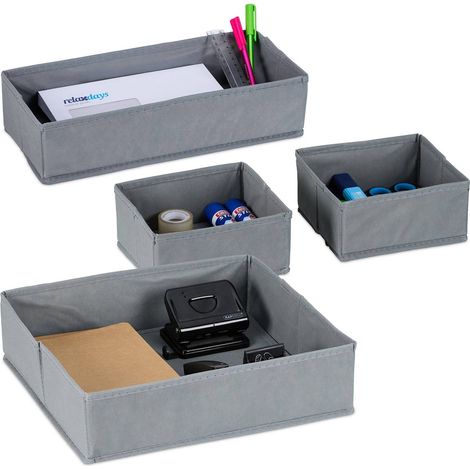 4 teiliger schubladenteiler aus vlies
