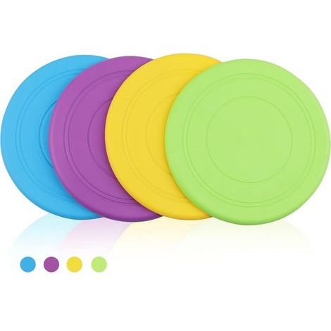 Pcs Frisbees pour Chien, Frisbee Jouet pour Chiens, 17.8 cm D (1/5)